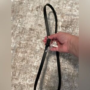 Old Navy Black Thin Belt with silver hardware size XL/XXL-NWT
